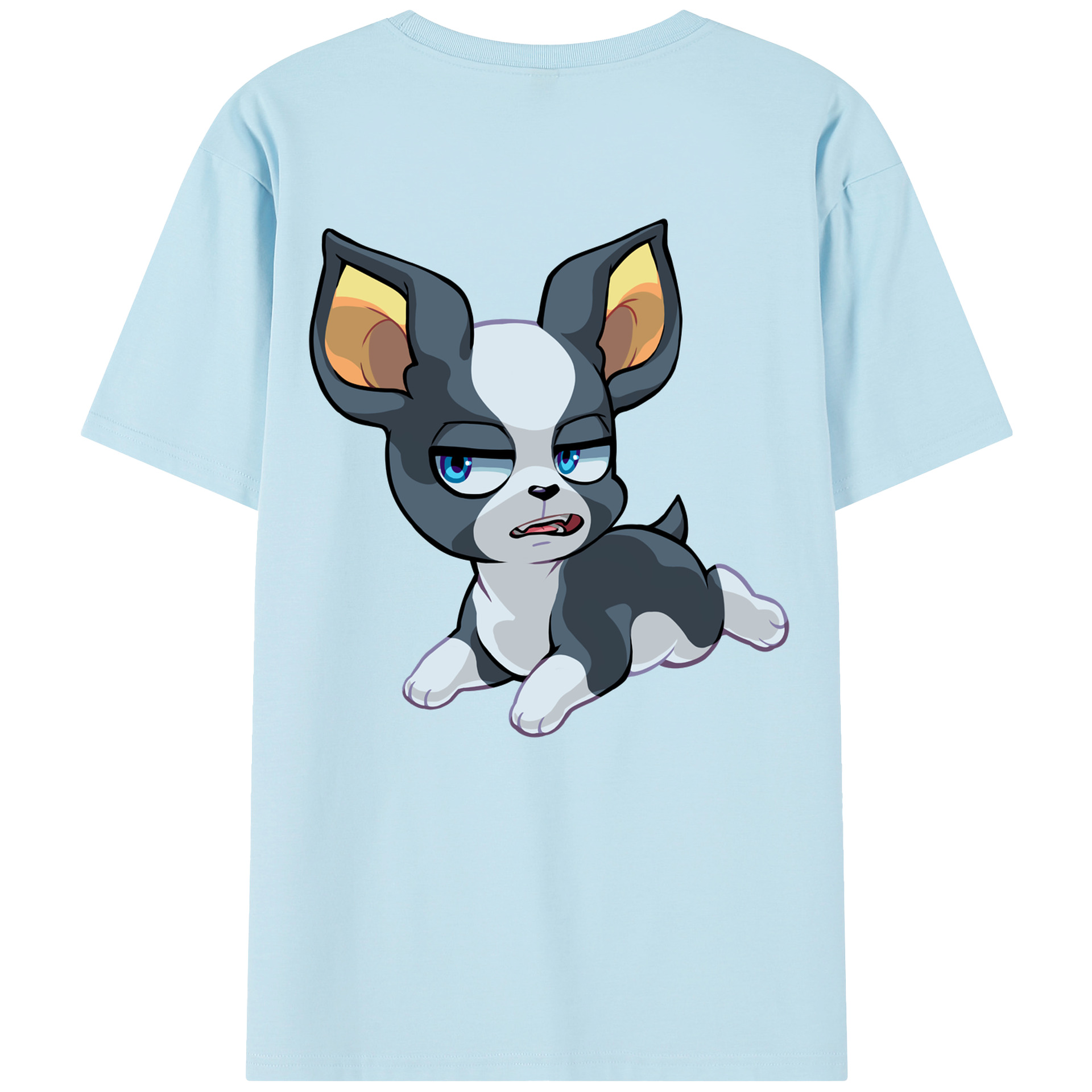 （画像用） ジョジョの奇妙な冒険 イギー JoJo's Bizarre Adventure Iggy 綿100％半袖Tシャツ（背面プリント）